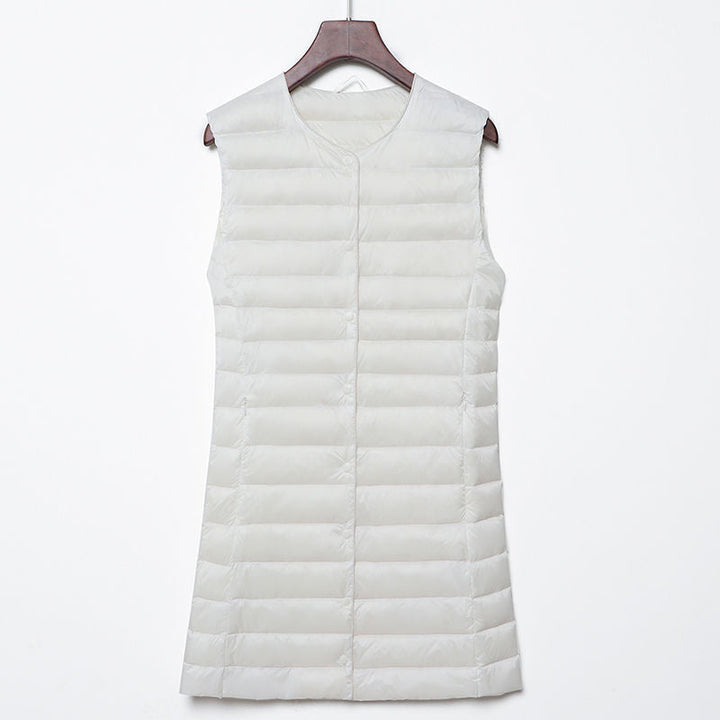 Calandra long quilted a line gilet – image 18