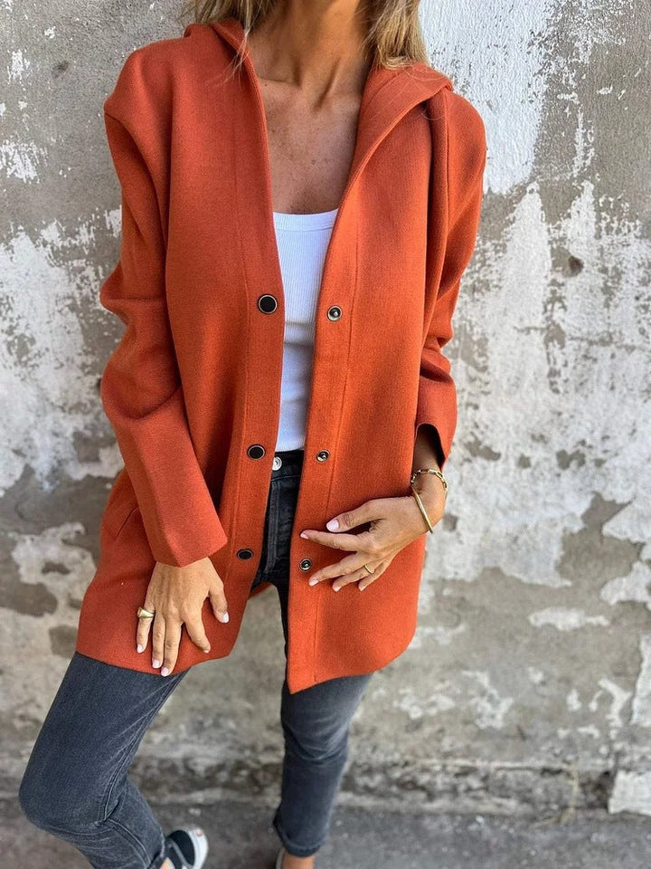 Marieke mid length hooded coat – image 20