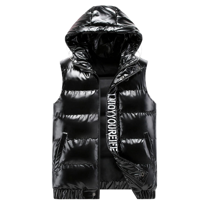 Magnolia Elegant High Shine Hooded Quilted Gilet