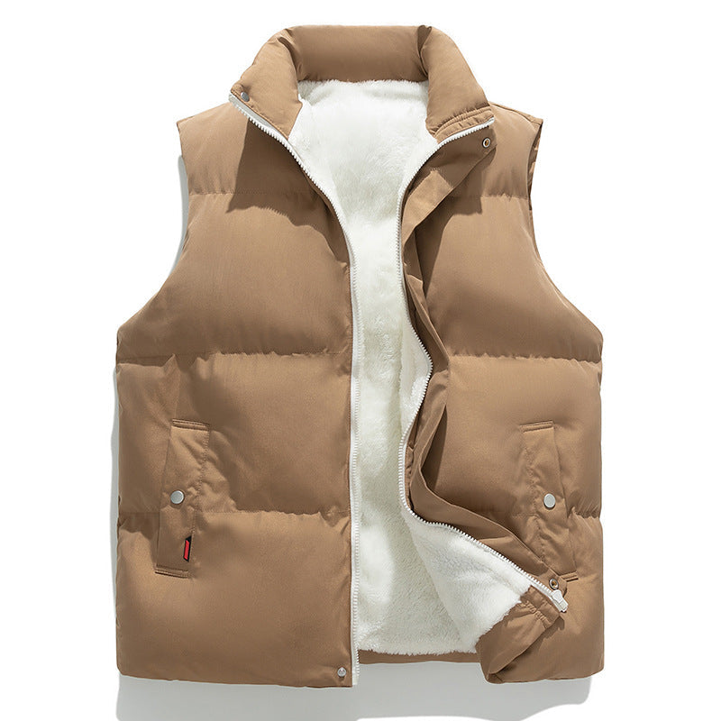 Ludmila teddy lined high collar padded gilet – image 3