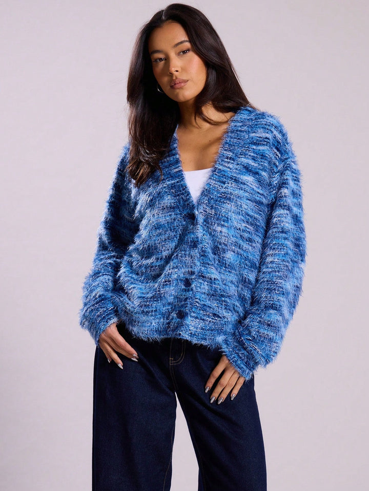 Hyacinth oversized knit jumper, styled view