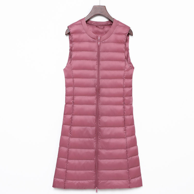 Calandra long quilted a line gilet – image 11