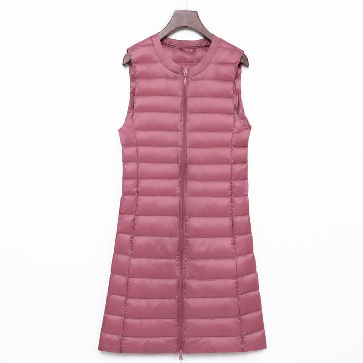 Calandra long quilted a line gilet – image 11