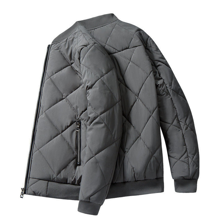 Clarissa Elegant Diamond Quilted Bomber Jacket - image 8