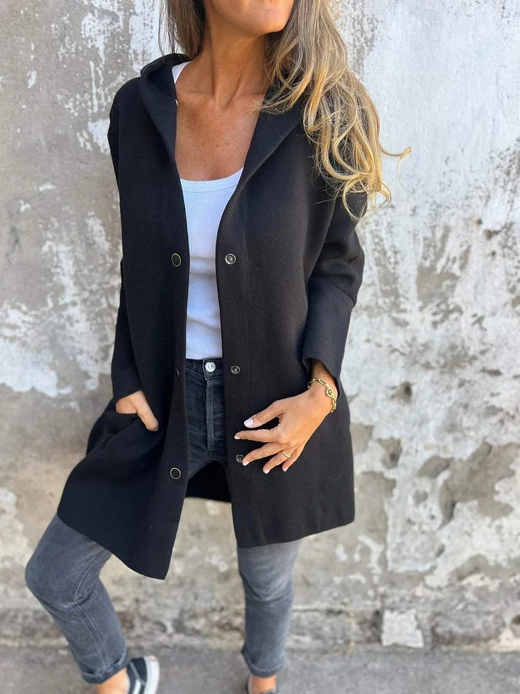 Marieke mid length hooded coat – image 27