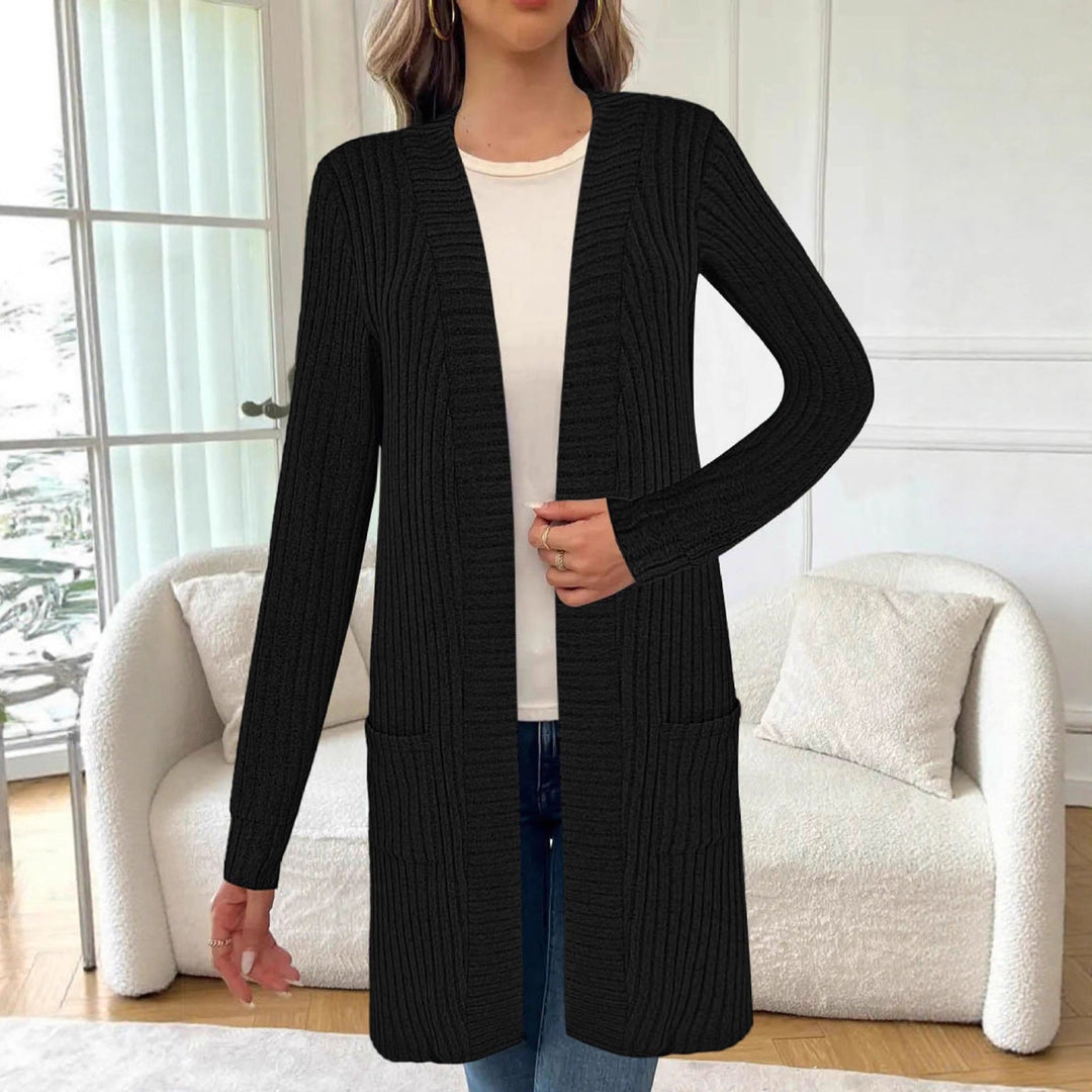 Marnie longline knit cardigan in grey