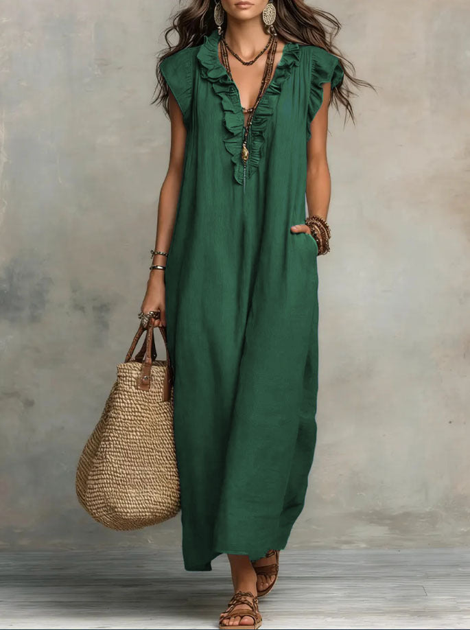 Elodie flowing bohemian dress – image 10