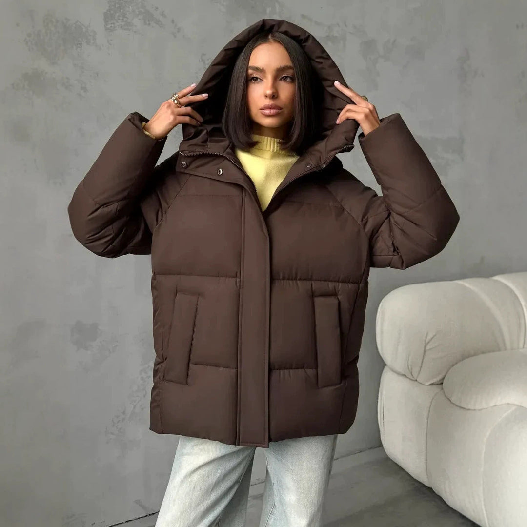 Fenella oversized hooded puffer jacket