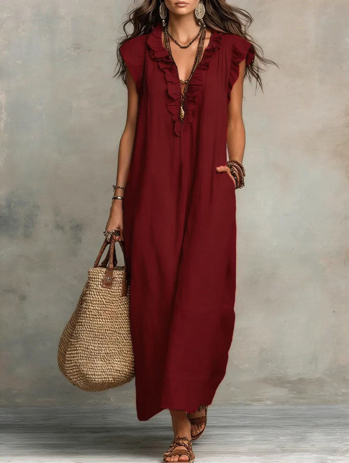 Elodie flowing bohemian dress – image 11