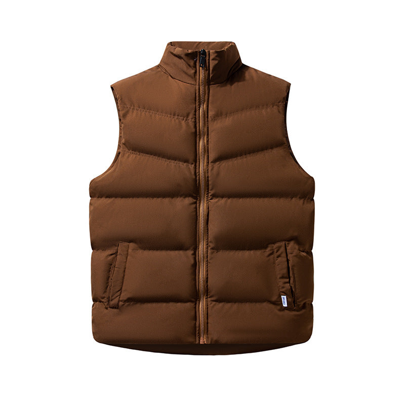 Kamila box quilted high collar puffer gilet – image 4
