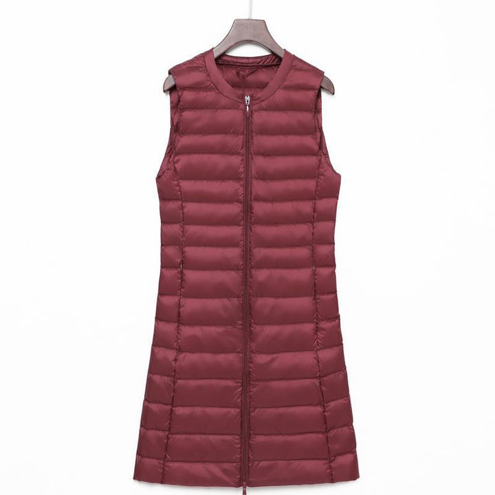 Calandra long quilted a line gilet – image 9