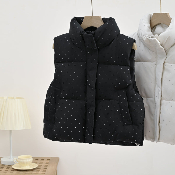 Ariadne stand collar padded gilet – image 7