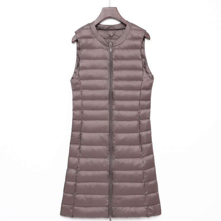 Calandra long quilted a line gilet – image 6