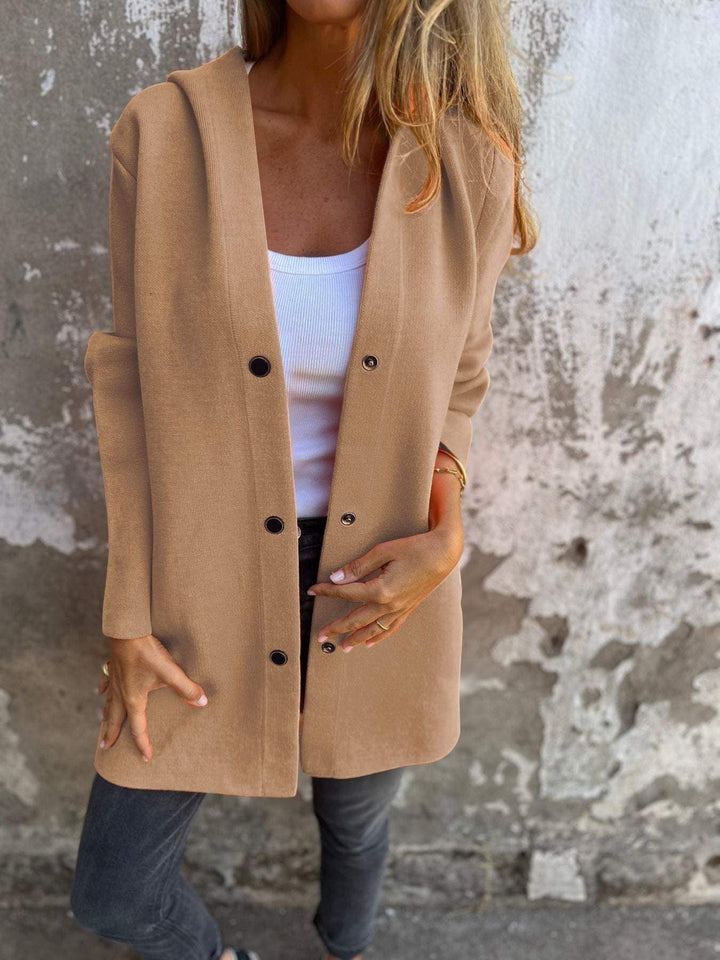 Marieke mid length hooded coat – image 22