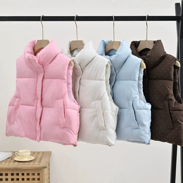 Ariadne stand collar padded gilet