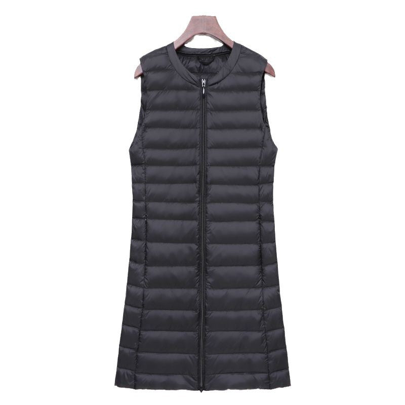 Calandra long quilted a line gilet – image 5