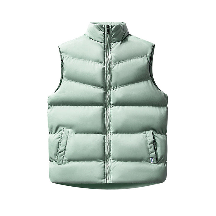 Kamila box quilted high collar puffer gilet