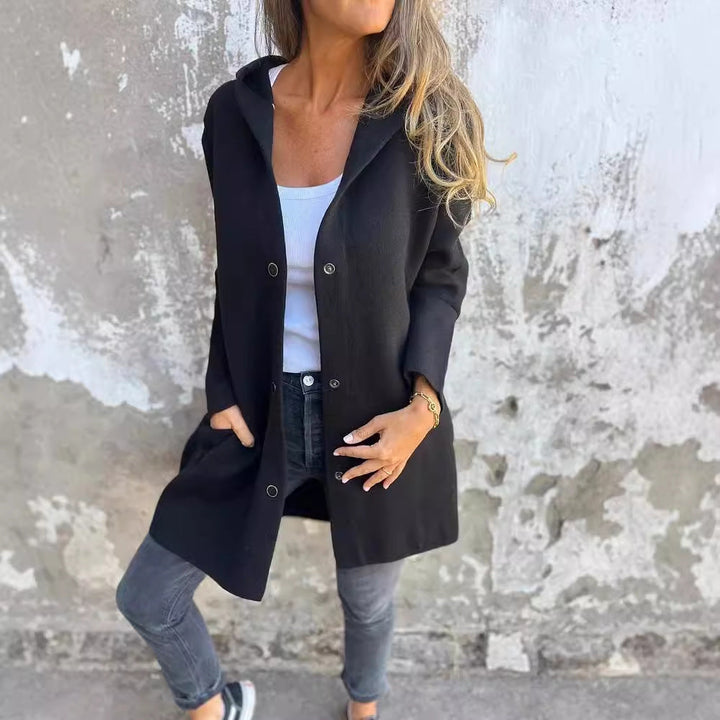 Marieke mid length hooded coat – image 5