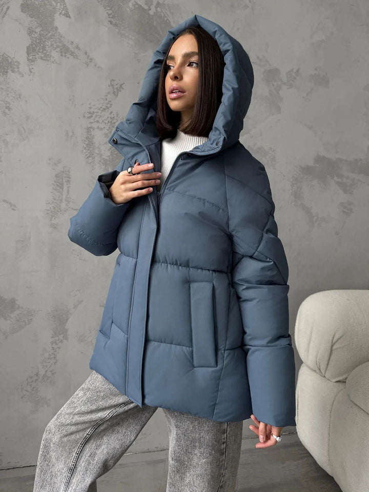 Fenella puffer jacket in caramel