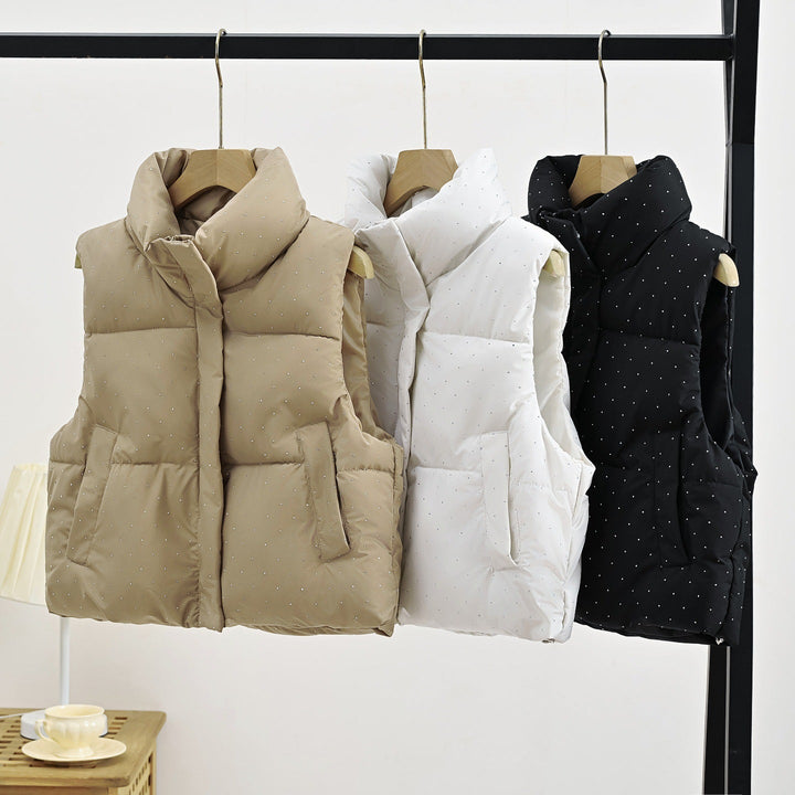 Ariadne stand collar padded gilet – image 4