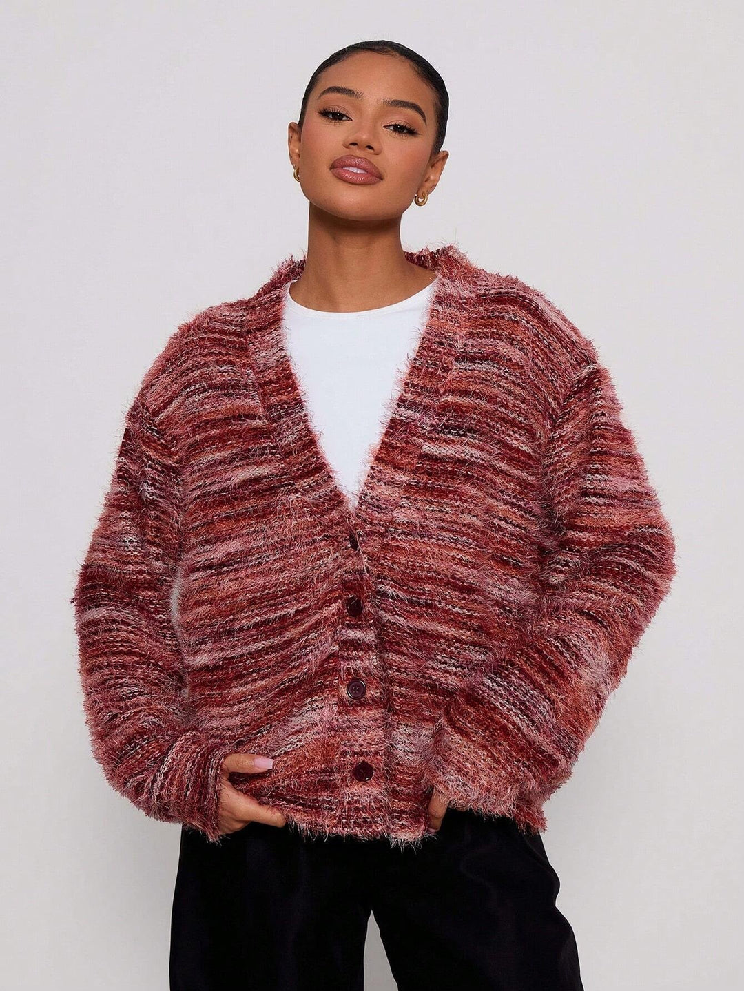 Hyacinth oversized knit jumper, back view