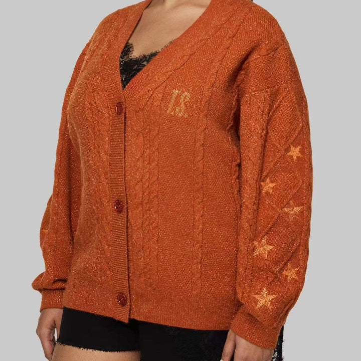 Ebba chunky cable knit cardigan – image 5