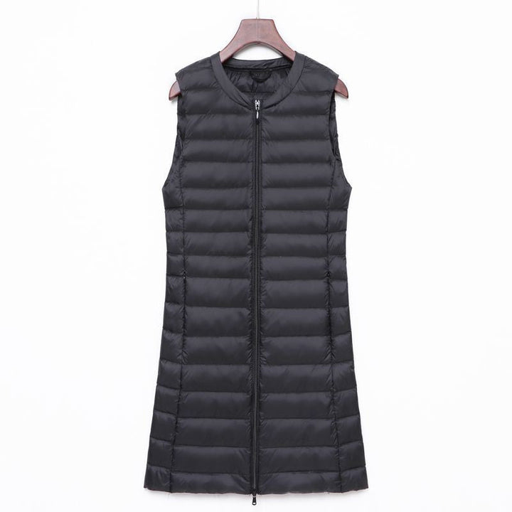 Calandra long quilted a line gilet – image 2
