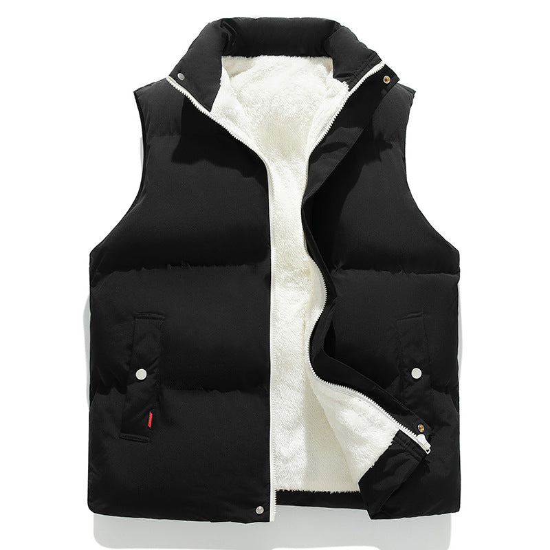 Ludmila teddy lined high collar padded gilet – image 2