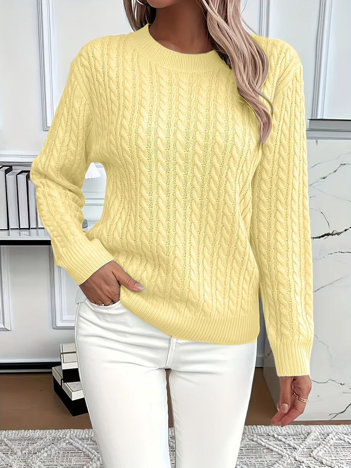 Nina oversized cable knit jumper – image 5