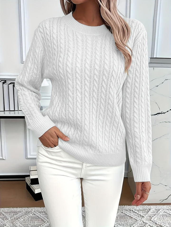 Nina oversized cable knit jumper – image 7