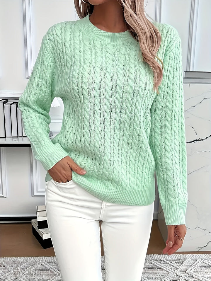 Nina oversized cable knit jumper
