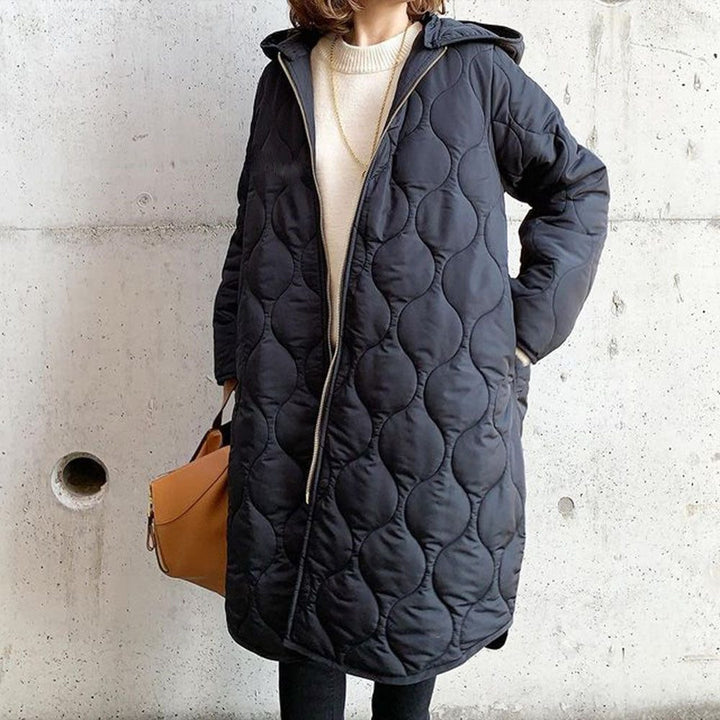Sigrid oversized hooded quilted coat – image 2