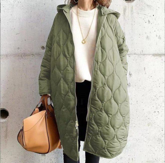Sigrid oversized hooded quilted coat – image 4