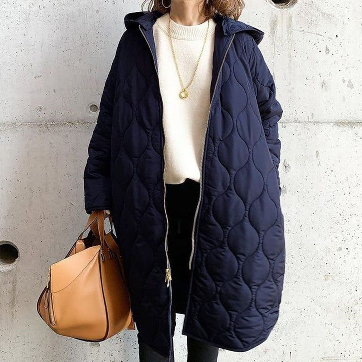 Sigrid oversized hooded quilted coat