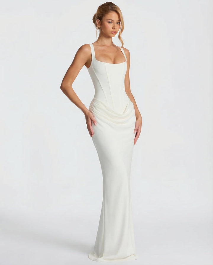 Annabelle square neck corset maxi dress – image 12