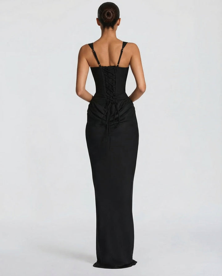 Annabelle square neck corset maxi dress – image 6