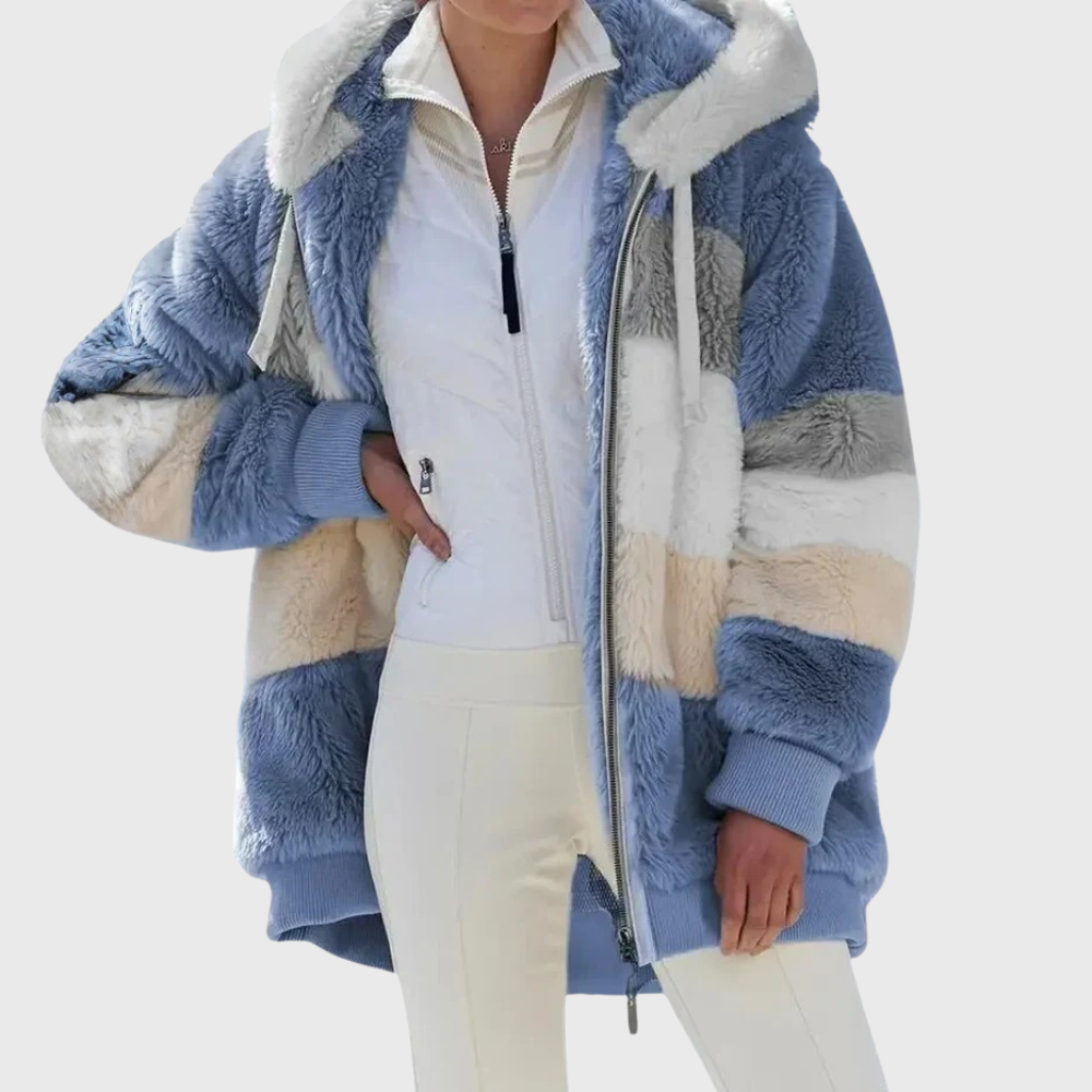 Ada cosy hooded jacket with zip – image 13