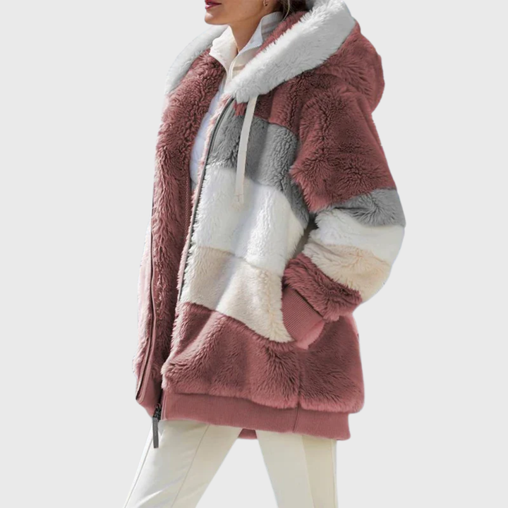 Ada cosy hooded jacket with zip – image 5