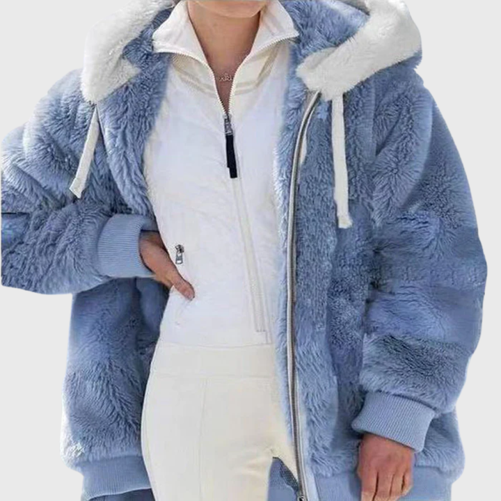 Ada cosy hooded jacket with zip – image 10