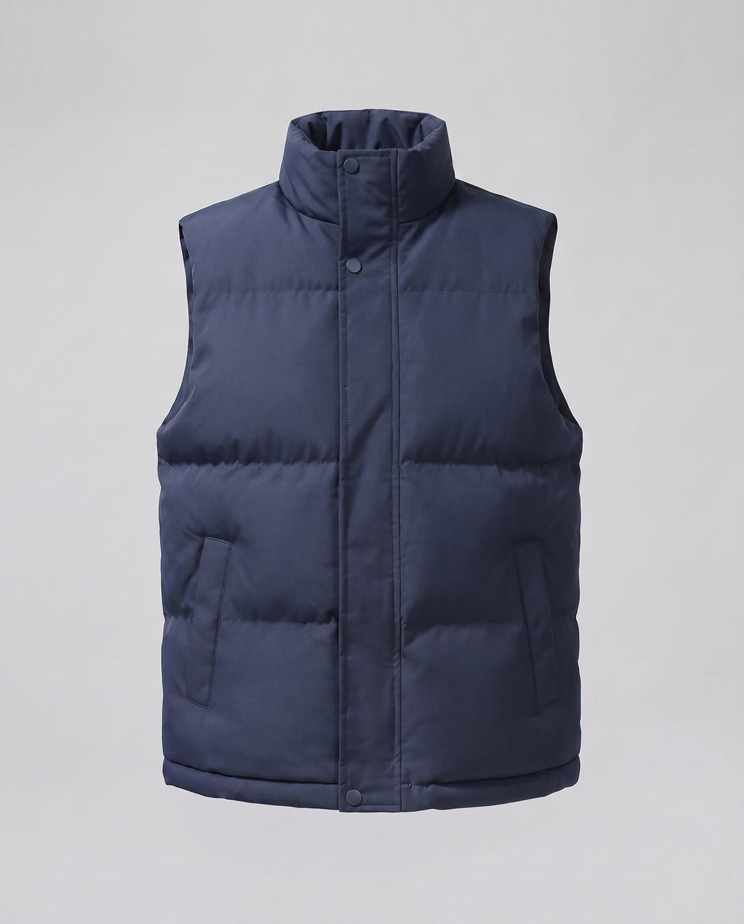 Alfrida sleeveless quilted gilet with high stand collar – image 7