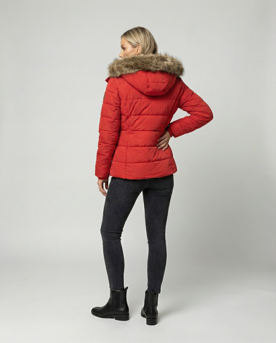 Amelia fleece lined hooded winter jacket – image 4