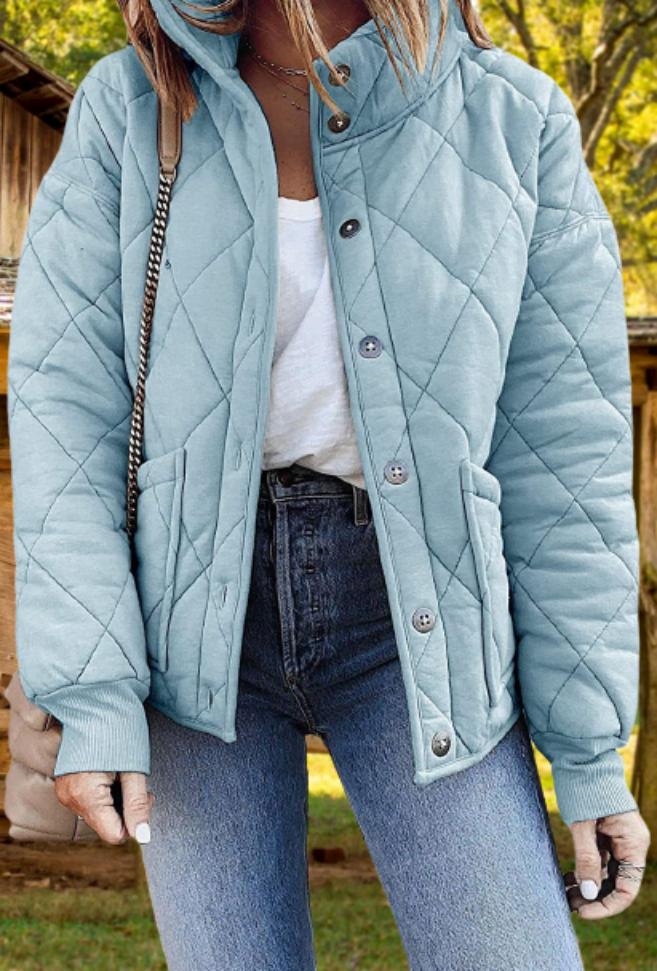 Fiona relaxed diamond quilted jacket – image 3