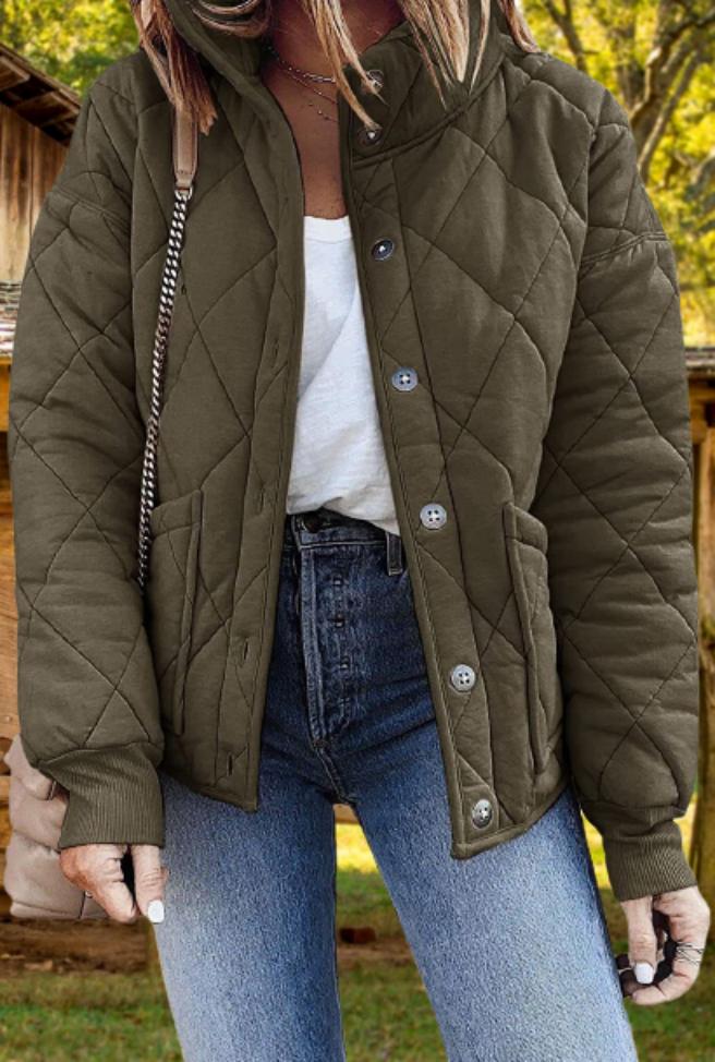 Fiona relaxed diamond quilted jacket – image 4