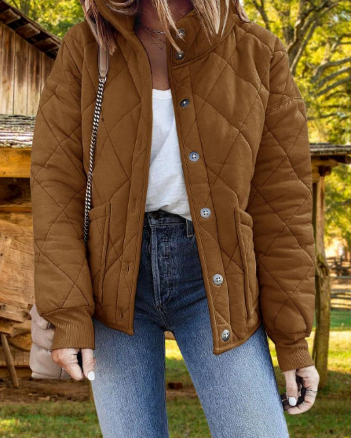 Fiona relaxed diamond quilted jacket – image 5