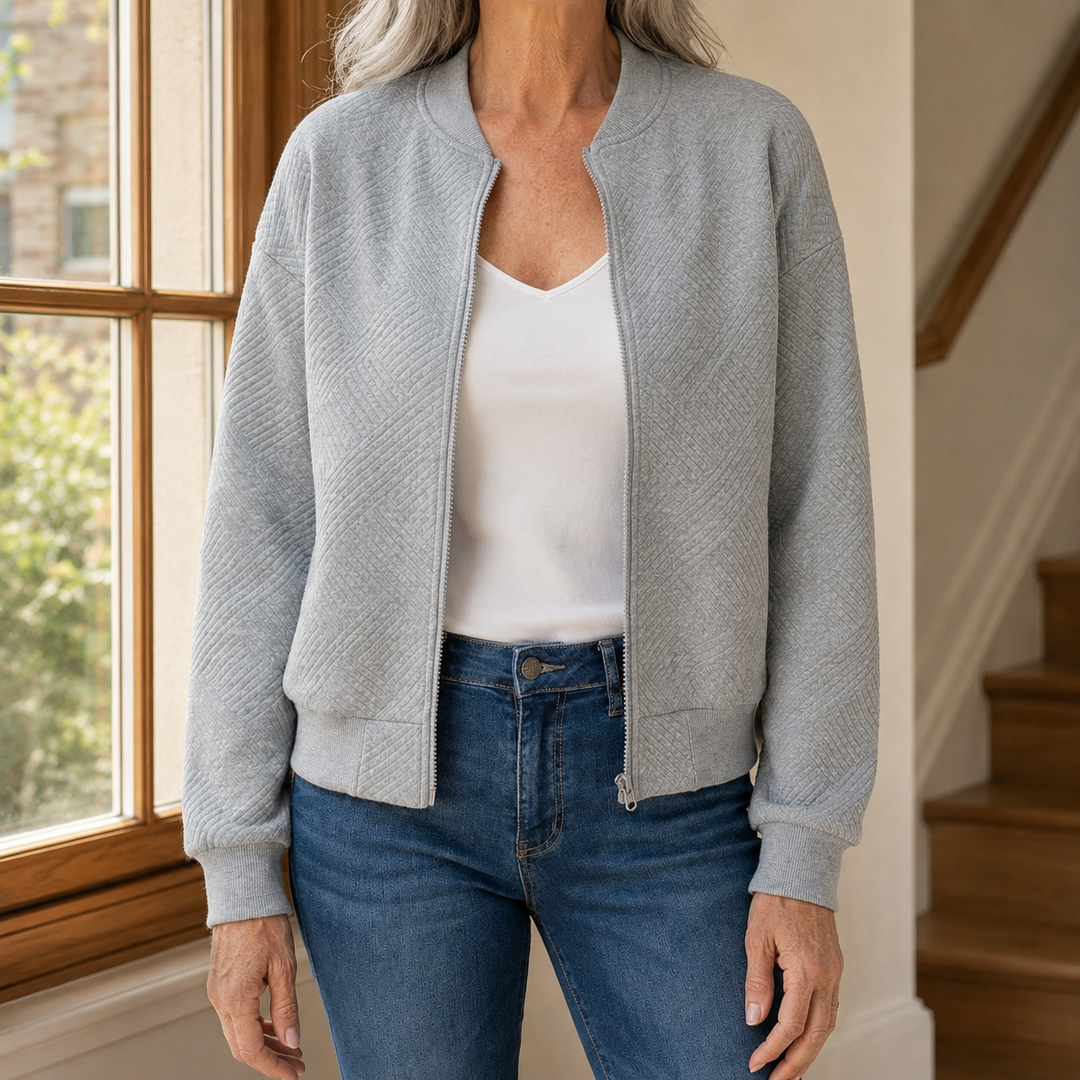 Elsie quilted bomber jacket