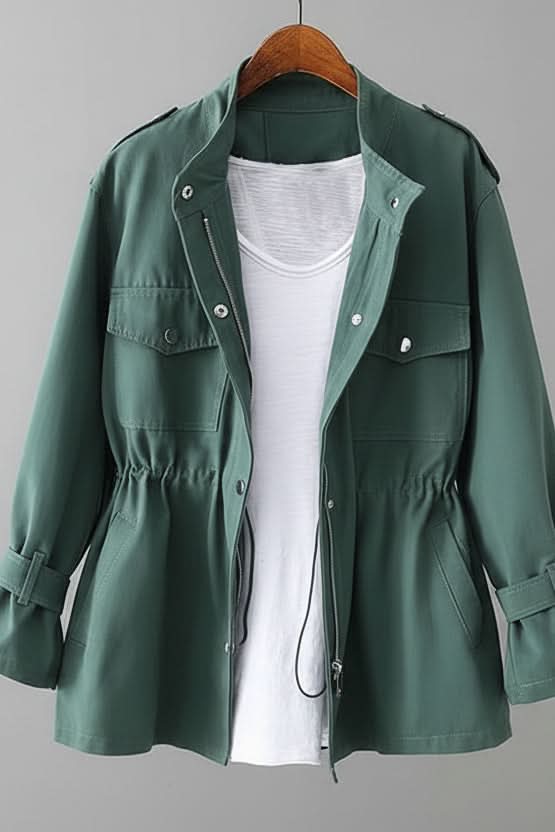 Lenna relaxed utility jacket with chest pockets – image 6
