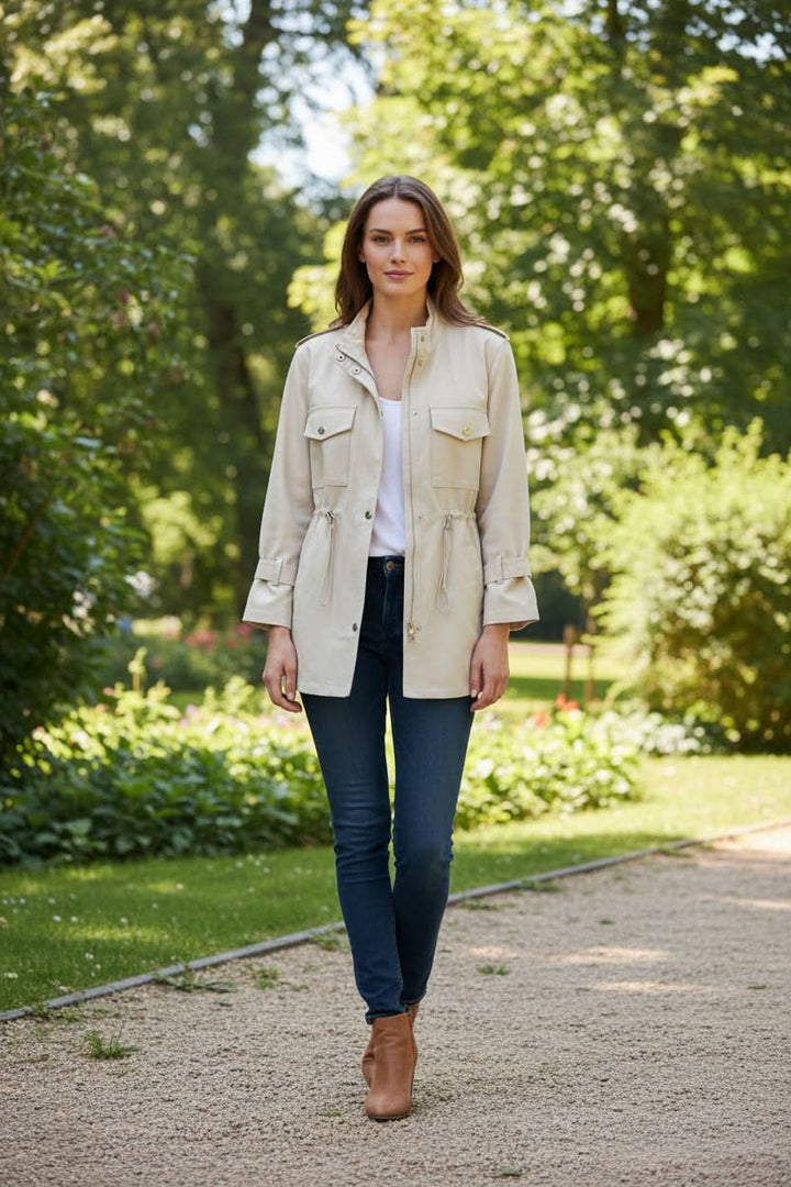 Lenna relaxed utility jacket with chest pockets – image 9