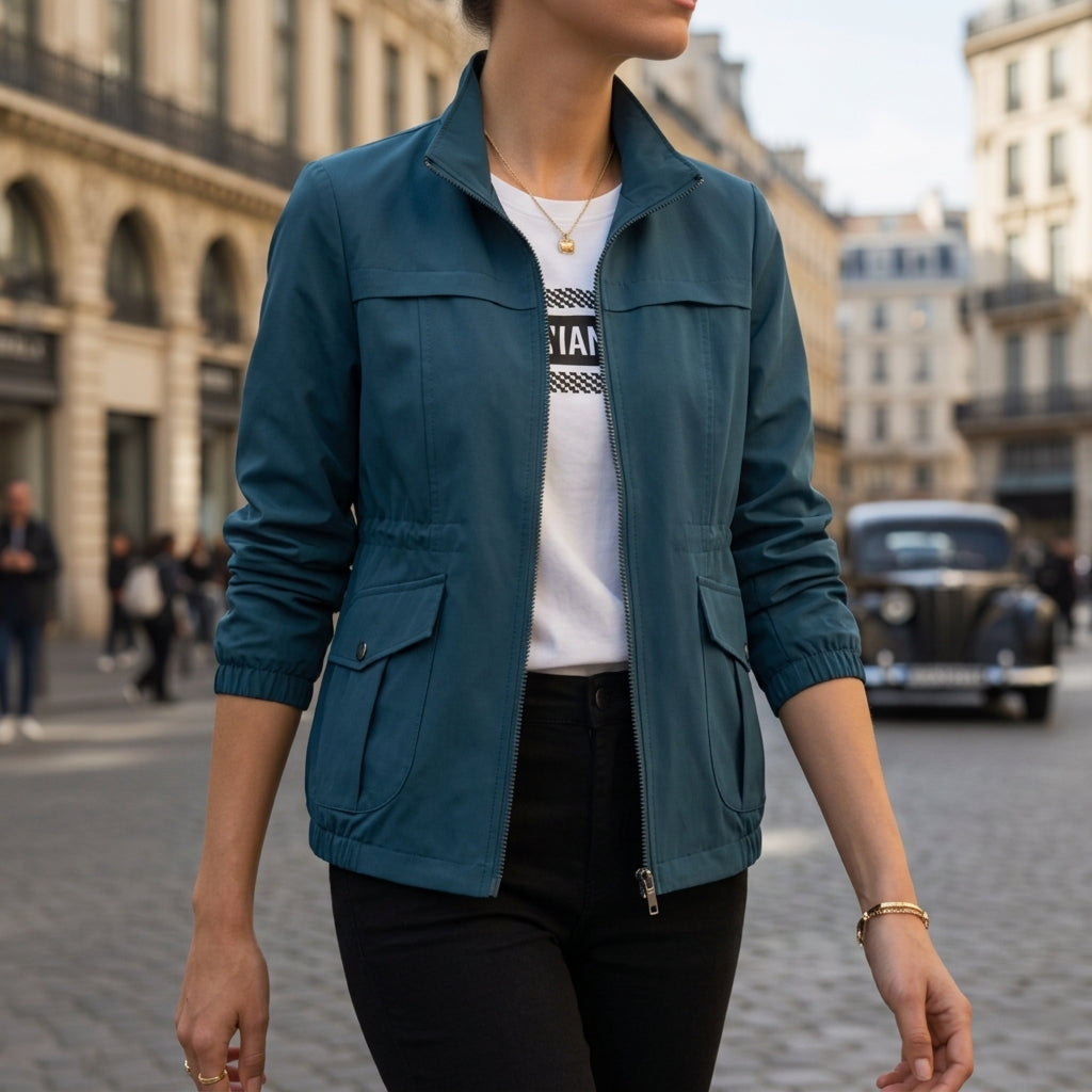Sanne relaxed utility jacket with flap pockets – image 3