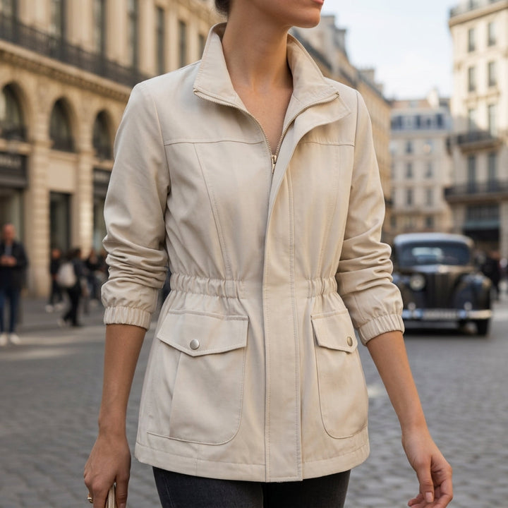 Sanne relaxed utility jacket with flap pockets