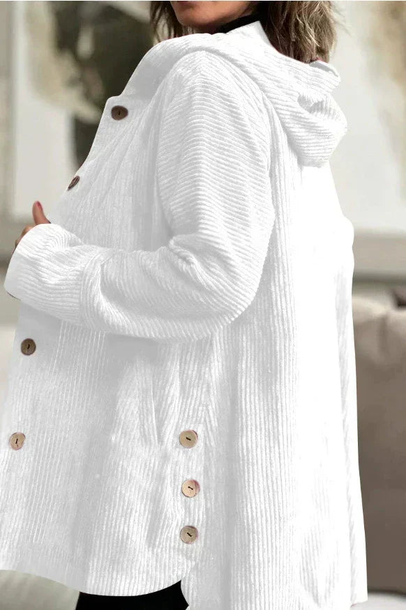Hedda hooded corduroy jacket with patch pockets – image 6